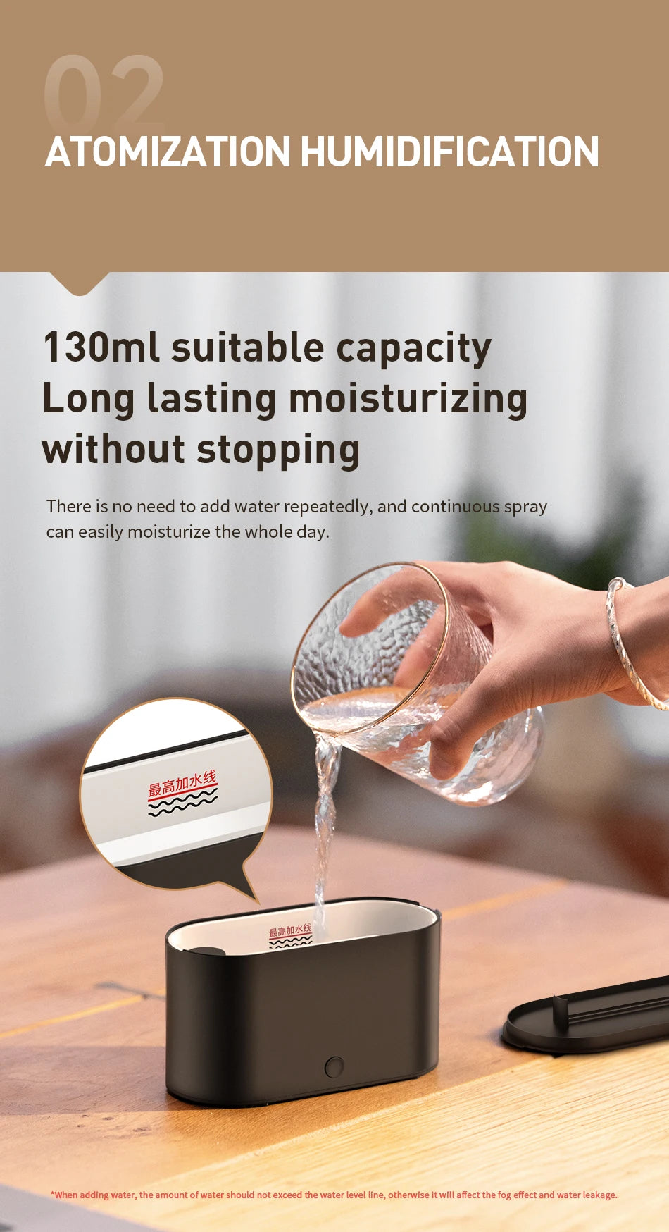 160ml Flame Diffuser Humidifier 7 Colors Light Changing Essential Oil Diffusers Aromatherapy Diffusers for Home Office Bedroom