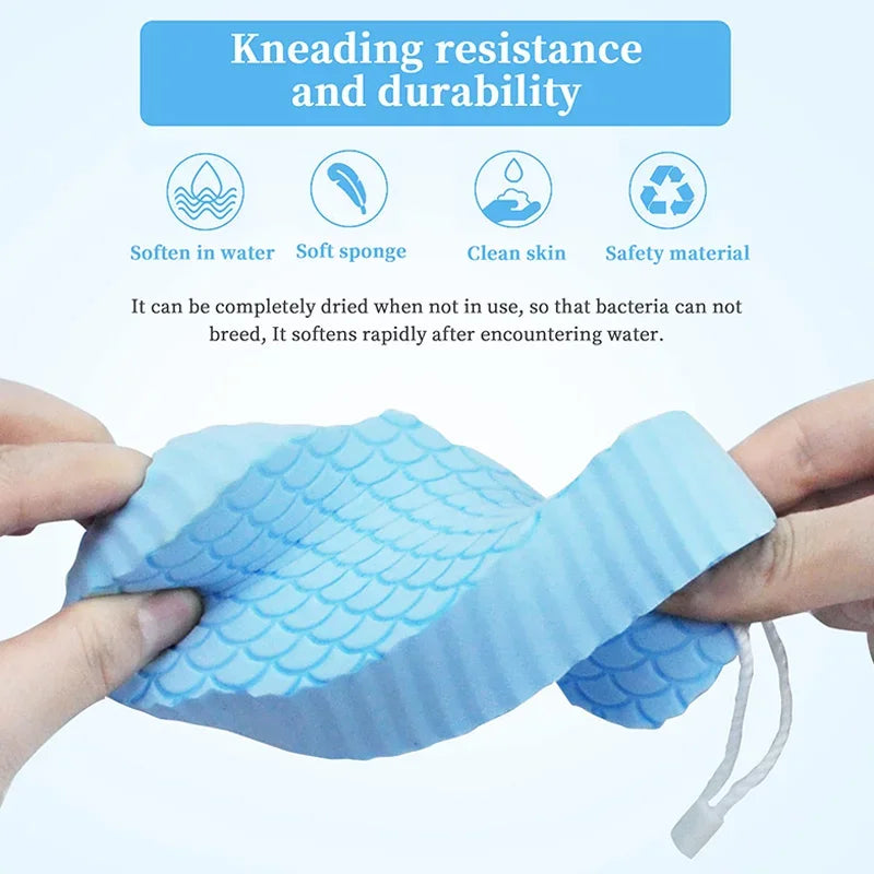 1pc Soft Sponge Body Scrubber Bath Exfoliating Scrub Sponge Shower Brush Body Skin Remover Exfoliante