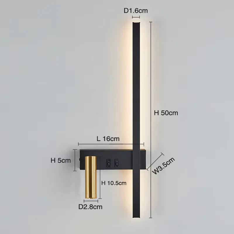 Modern LED Wall Sconce For Bedroom Bedside Living Sofa Background Wall Lights Lighting Fixture Home Decoratioan Wall Lamps