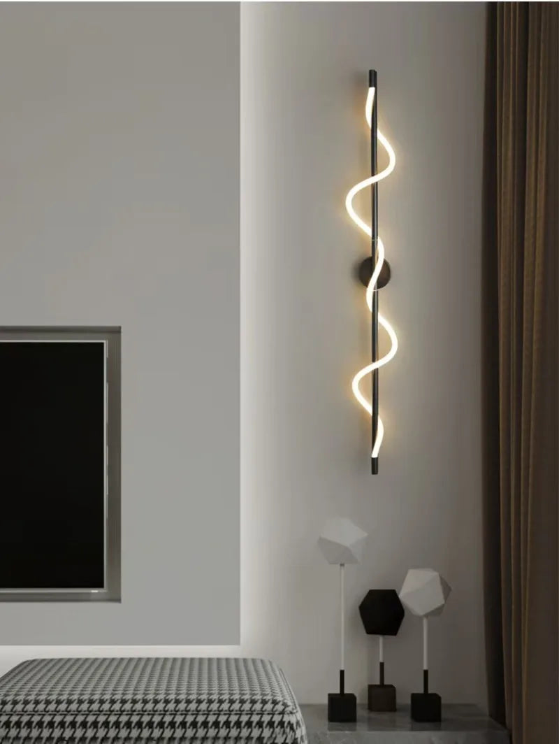Bedroom Bedside LED Wall Lamp Italian Minimalist Designer Creative Art Living Room TV Background Corridor Staircase Decoration