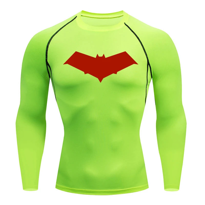 Compression Shirt Men Short Running T Shirt Gym Sports Top Quick Dry Breathable Black Fitness Sportswear Bodybuilding Clothing