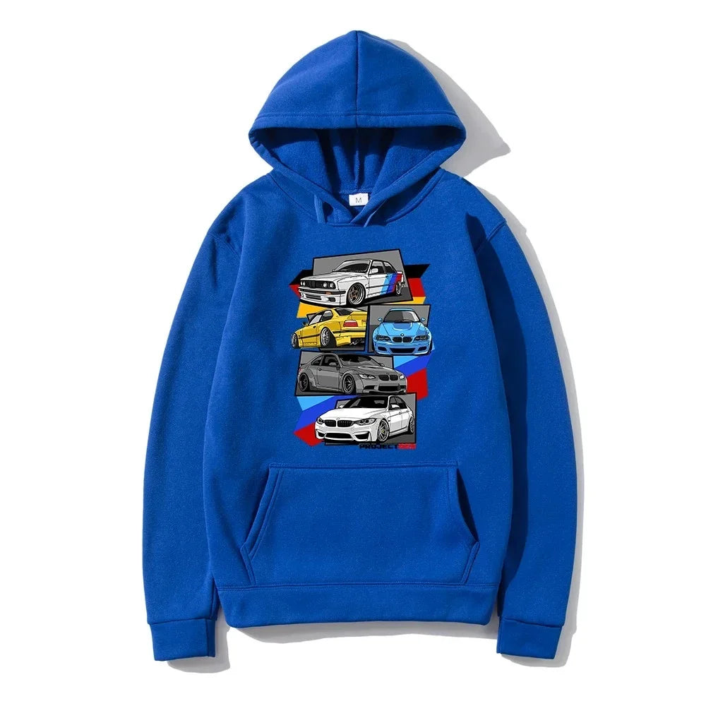 Classic Hoodies Fashion Men R Sweatshirt CarGraphic Initial D Hoodie Unisex Hip Hop Pullover Graphic Hoody