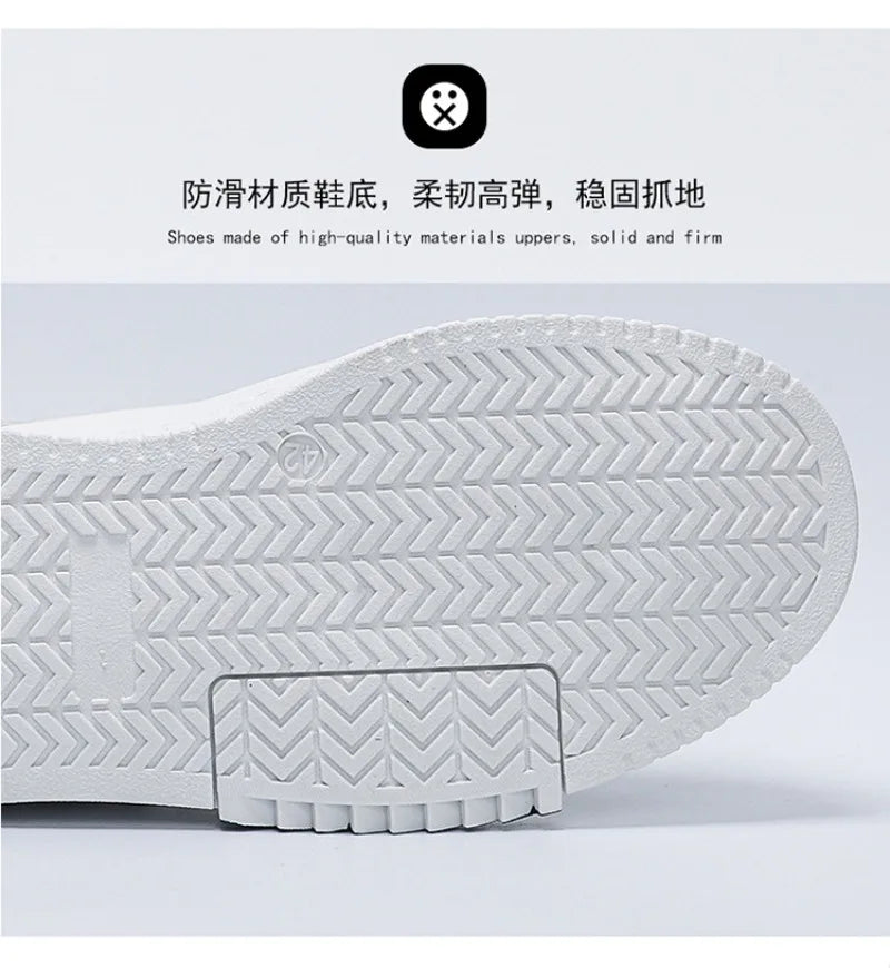 Men's Thick Soles Casual Shoes Four Seasons Soft Sole Low Tops Outdoor Walking Shoes Fashion Sports Board Shoes Vulcanized Shoes