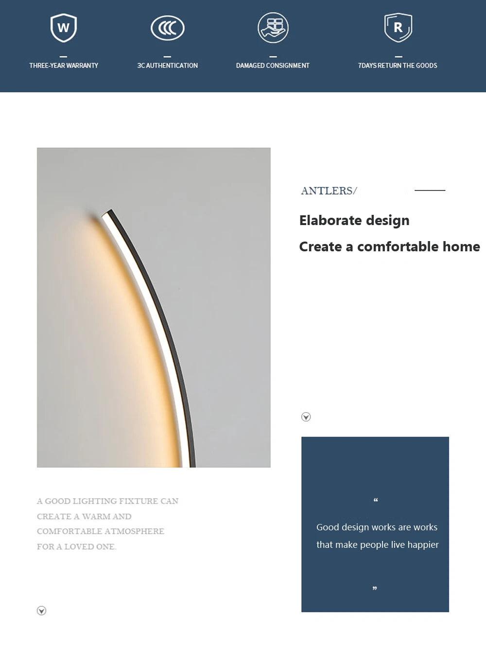 Minimalist LED Wall Lamp Modern Stripes Wall Sconce For Bedroom Bedside Living Room Study Stairs Home Decor Indoor Fixture