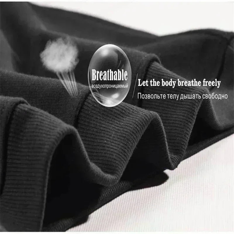 Men Hoodie Oversized Streetwear Black Pullover Hoodie Casual Loose Fit Sweatshirt