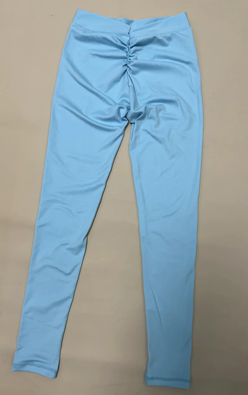 Yoga Leggings Back V Butt Sexy Leggings Women Yoga Pants Fitness Workout Gym Running Legging High Waist Active Wear Tights Pants