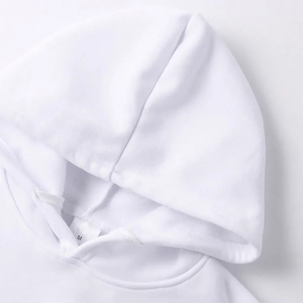 Unisex hoodie high-quality sweater hip-hop fashion casual top trendy spring and autumn solid colorcomfortable new style 2025