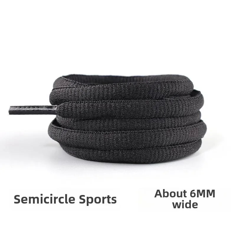 Black Shoelace Men's and Women's Flat round Leather Shoes  Boots Sports Basketball Board Shoes Shoelace Extra Long 60-180cm