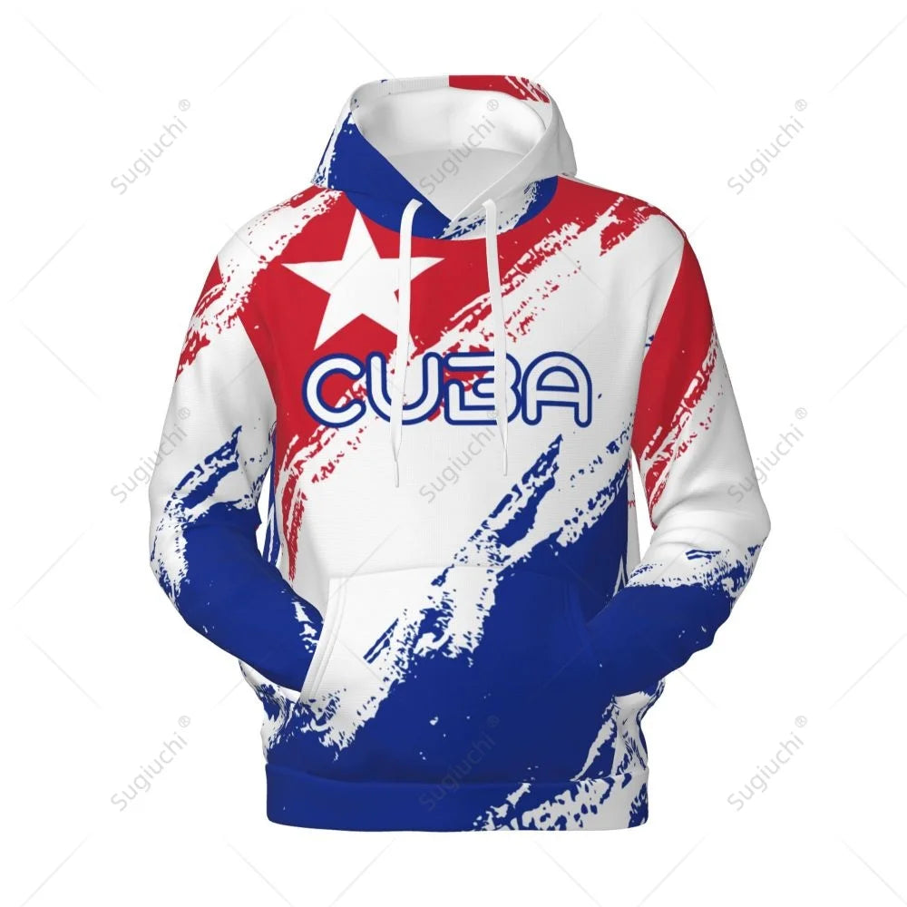 Unisex Cuba Flag Color Hoodie 3D Men Women Harajuku Sweatshirt Pullover Hoodies Polyester Casual