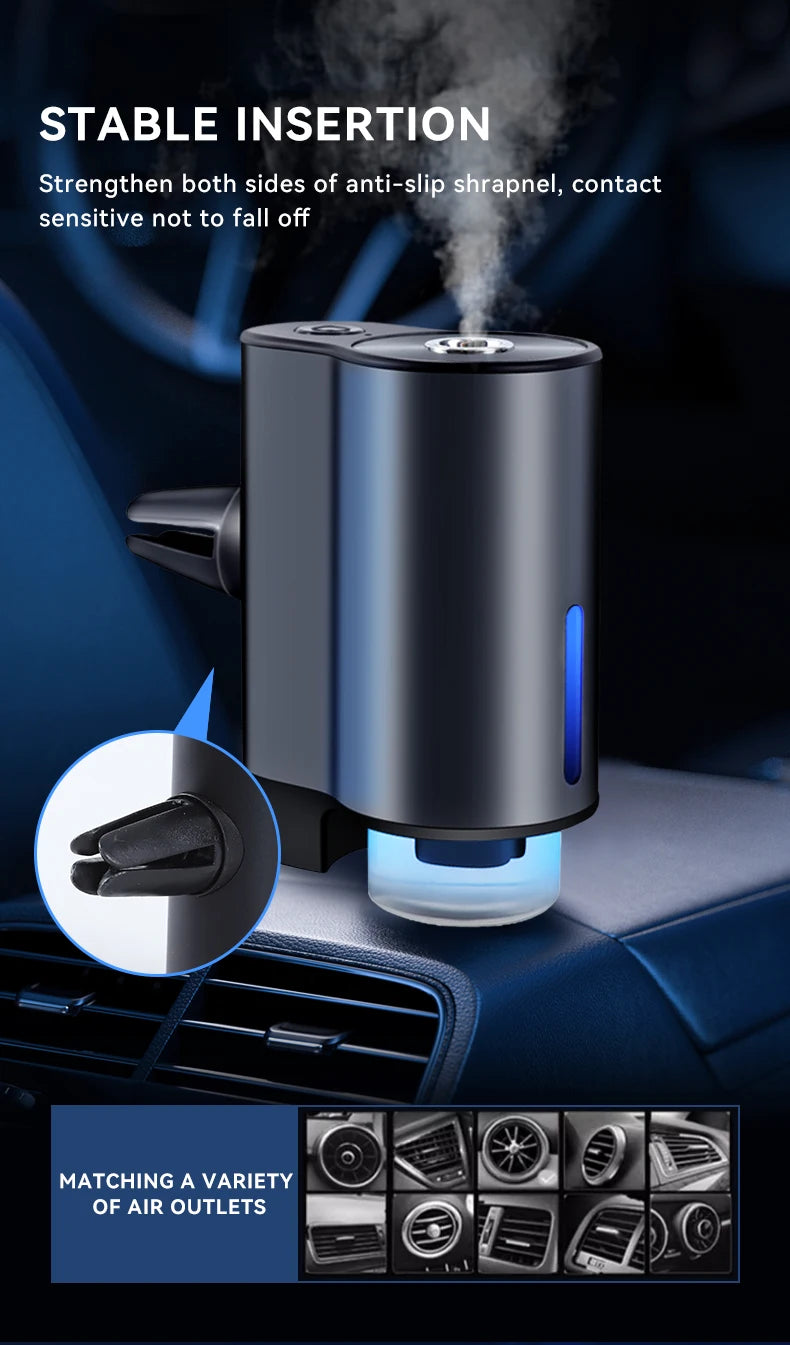 Humidifier Essential Oil Diffuser Smart Car Air Aromatherapy Diffuser, Fragrance Car Air fresheners with Three Adjustable
