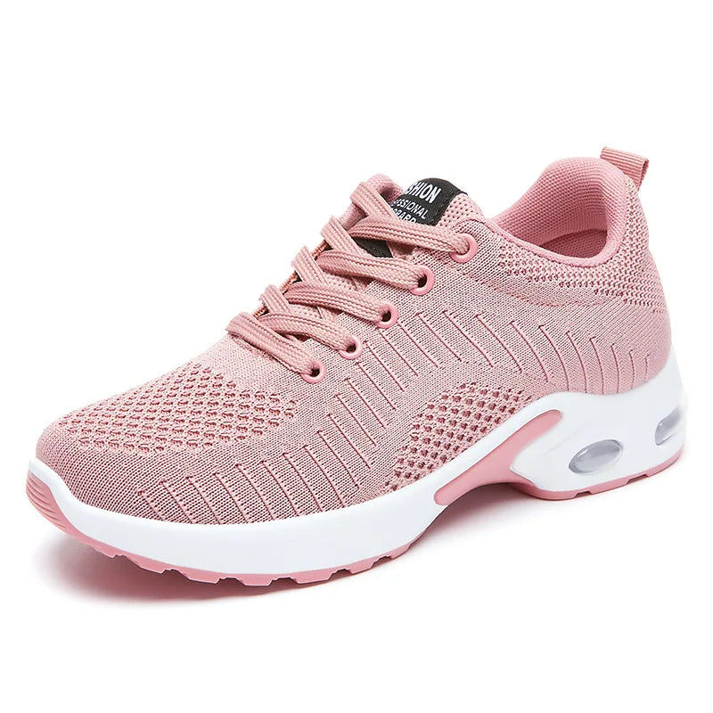 Spring 2025 Women's Large Size Running Shoes Casual Air Cushion Sports Sneakers Comfortable Breathable Fitness Footwear
