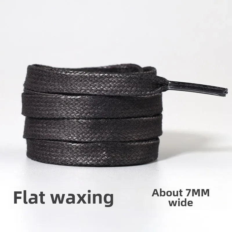 Black Shoelace Men's and Women's Flat round Leather Shoes  Boots Sports Basketball Board Shoes Shoelace Extra Long 60-180cm