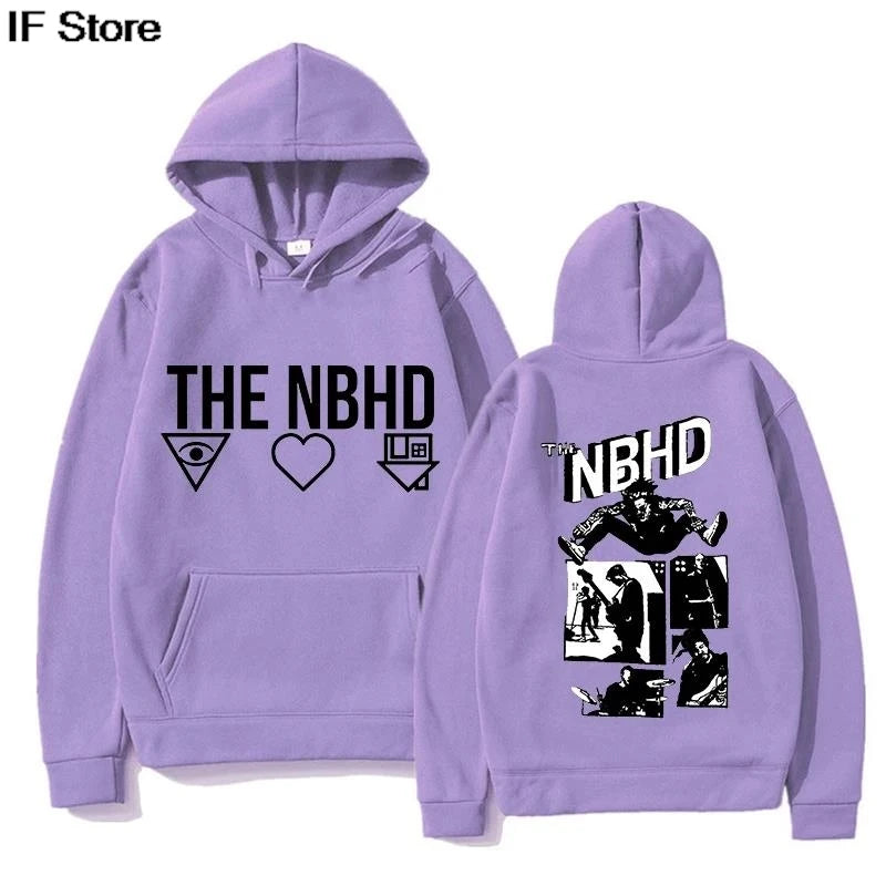 The Neighborhood Hoodie Unisex Autumn Winter Pullovers Women Men Sweatshirts Long Sleeve with Hooded Pullovers Casual Streetwear