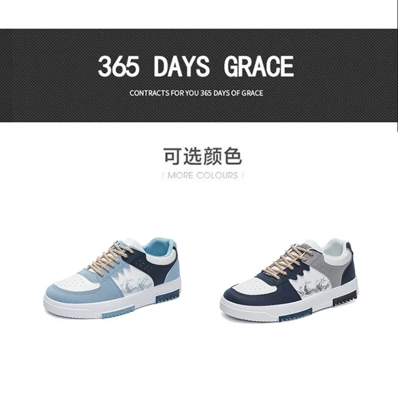 Men's Thick Soles Casual Shoes Four Seasons Soft Sole Low Tops Outdoor Walking Shoes Fashion Sports Board Shoes Vulcanized Shoes