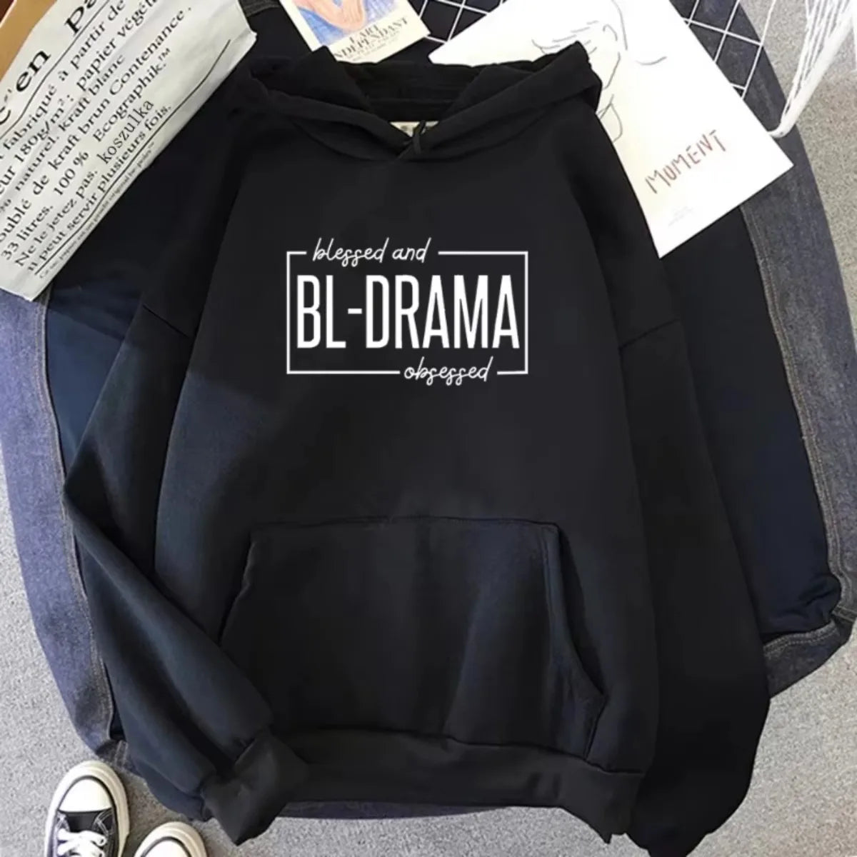 Funny Bl Drama Lovers Club Hoodie Unisex Warm Hooded Pullover Autumn Winter Women Men Sweatshirt Harajuku Streetwear Tops
