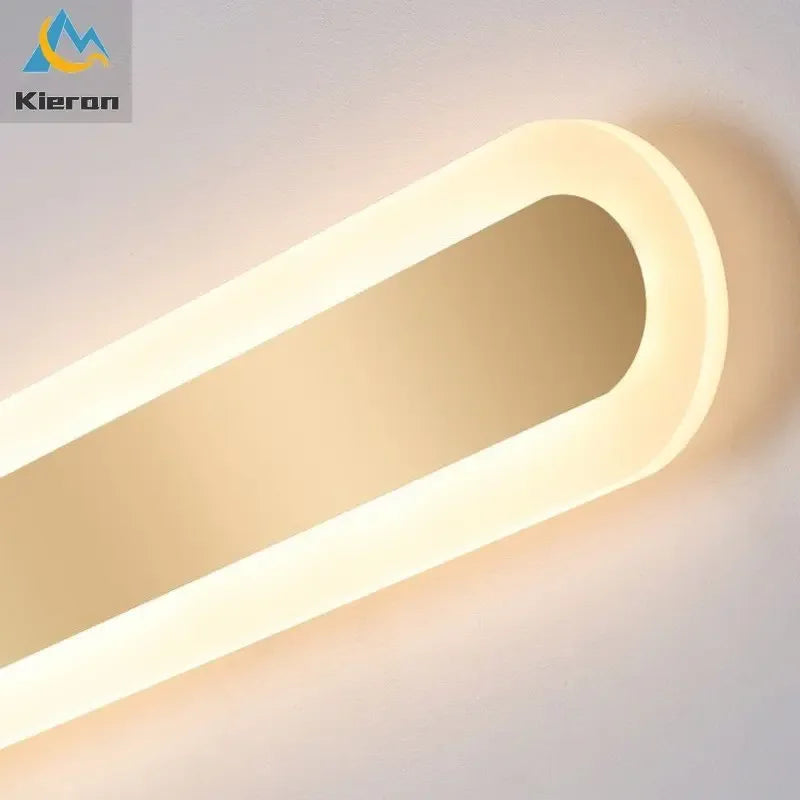 Modern Minimalist Long Strip LED Wall Lamps Bedroom Bedside Wall Lights Stairway  Living Room Background Room Decor Wall Lights