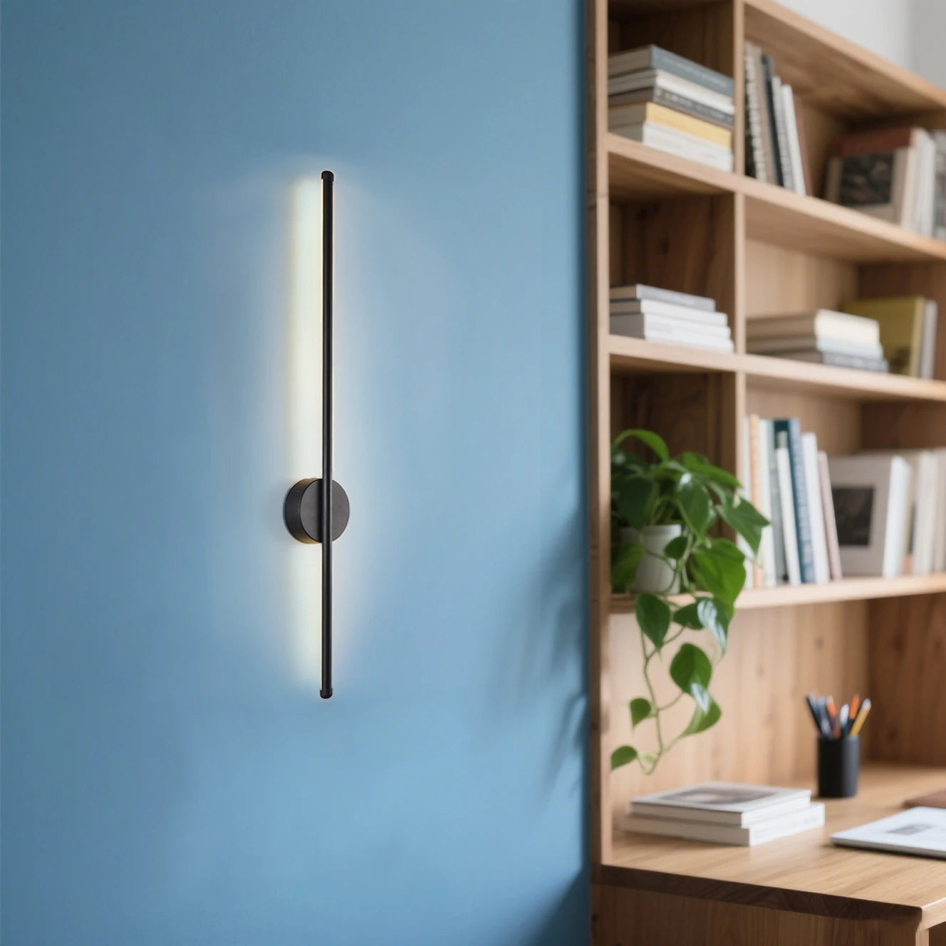 Modern LED Wall Lamp Minimalist Led 40/55cm Light Bedroom Bedside Long Strip Wall Sconces Living Room Home Indoor Lighting