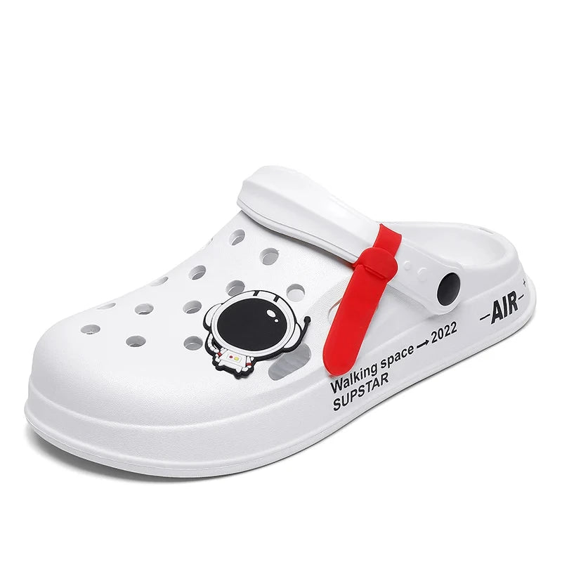 Men Women Sandals Breathable Home Slippers Outdoor Fashion Garden Clogs Couple Water Shoes Sandals For Men Black White