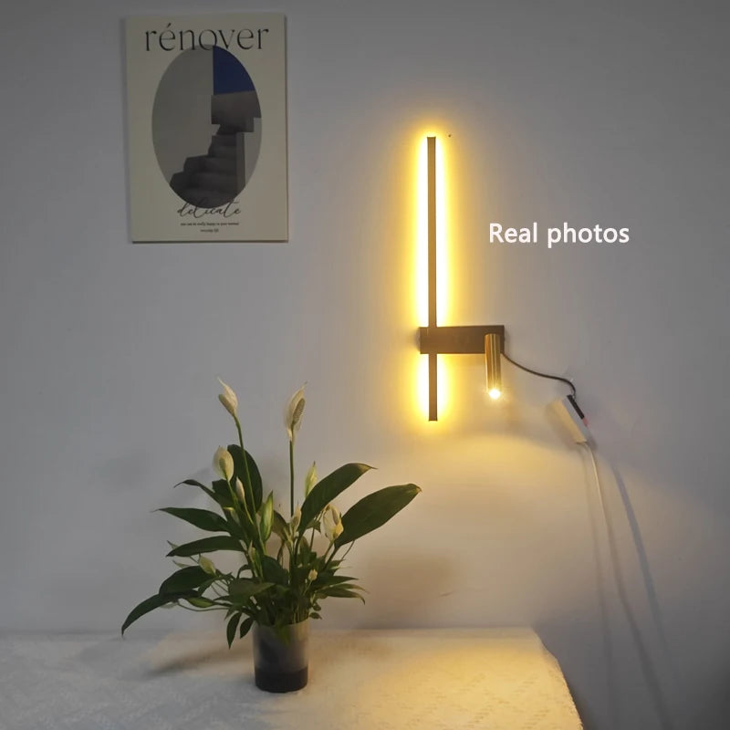 Modern LED Wall Sconce For Bedroom Bedside Living Sofa Background Wall Lights Lighting Fixture Home Decoratioan Wall Lamps