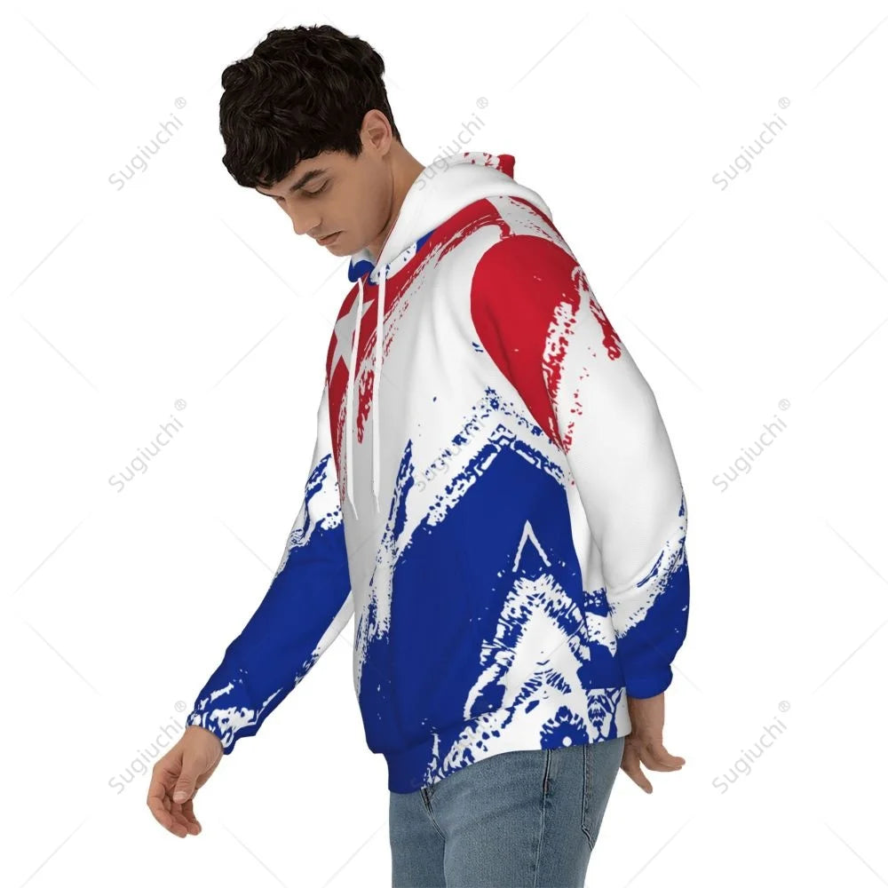 Unisex Cuba Flag Color Hoodie 3D Men Women Harajuku Sweatshirt Pullover Hoodies Polyester Casual