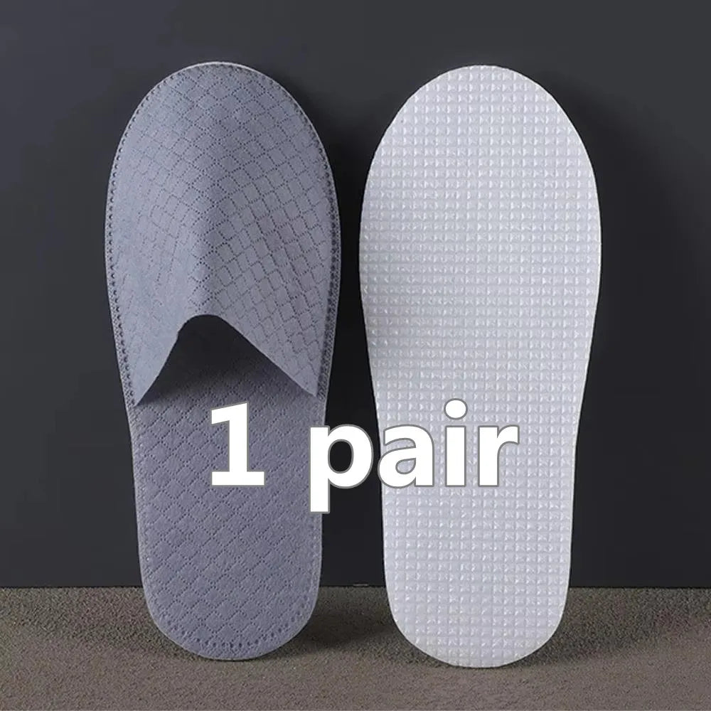 10 Pairs Lot Hotel Slippers Unisex Slipper Non Woven Disposable Slippers Closed Toe Hotel Slippers Hotel Cheap SPA Guest Slides