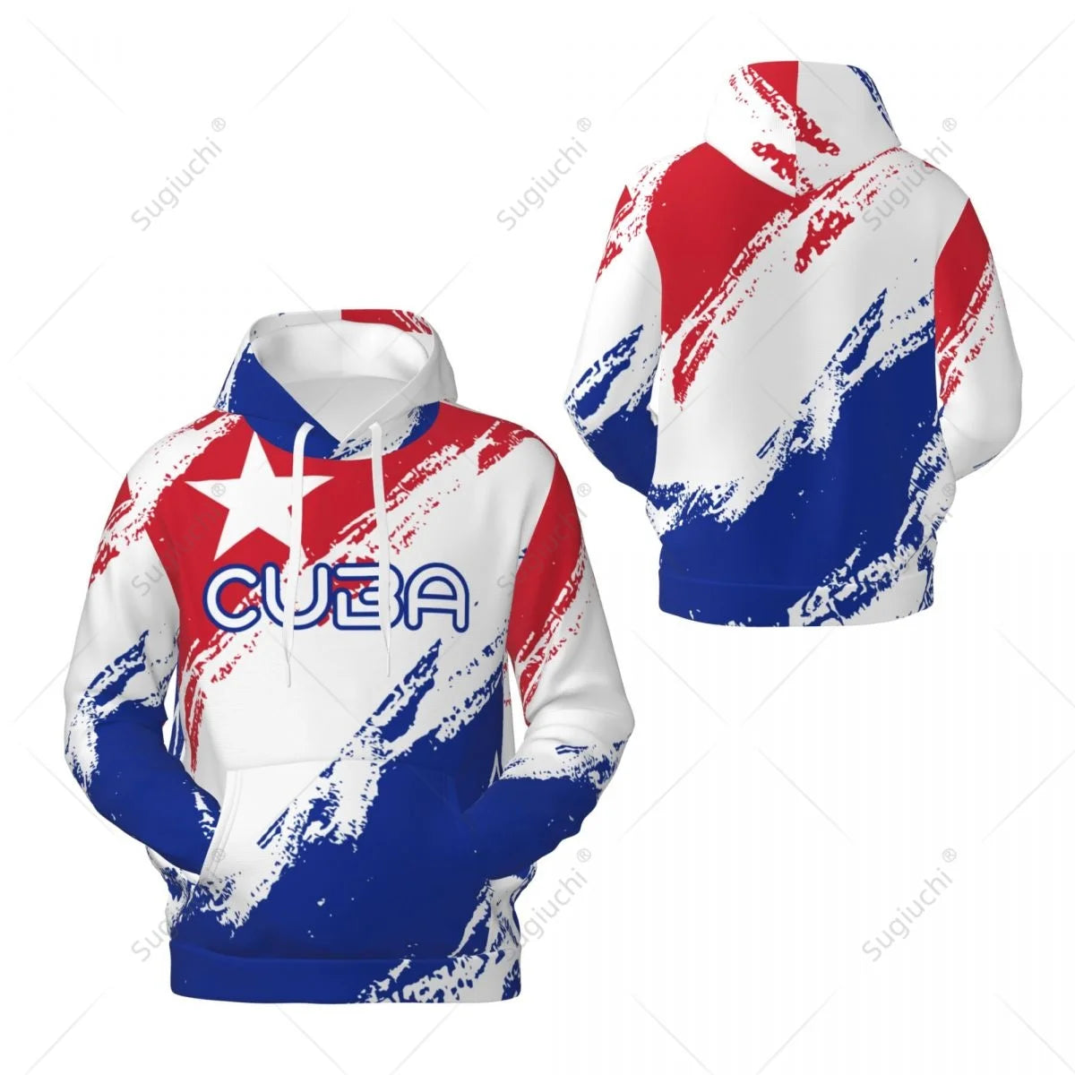 Unisex Cuba Flag Color Hoodie 3D Men Women Harajuku Sweatshirt Pullover Hoodies Polyester Casual