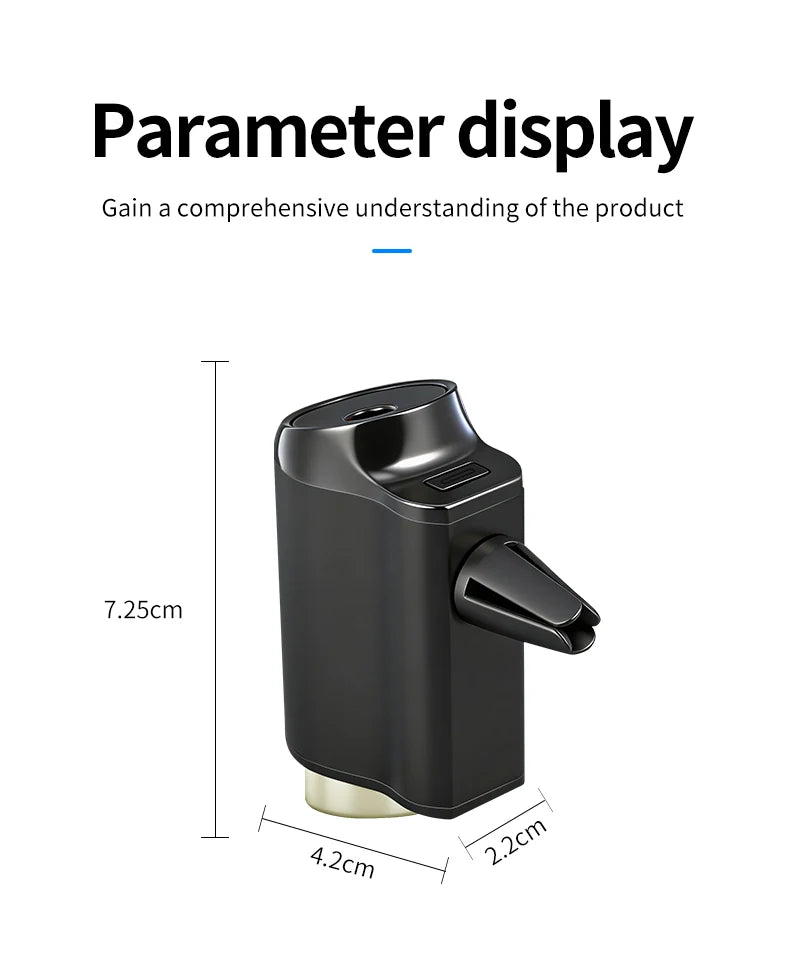 Smart Car Air Aromatherapy Diffuser Fragrance Car Air Fresheners With Three Adjustable Humidifier Essential Oil Diffuser
